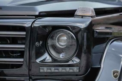 darkened headlamps with darkened reflectors