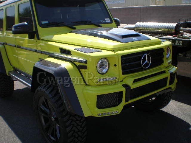 Mercedes G550 4 4 In Solar Beam Yellow With Brabus Upgrades Gwagenparts Com Mercedes G Class Parts
