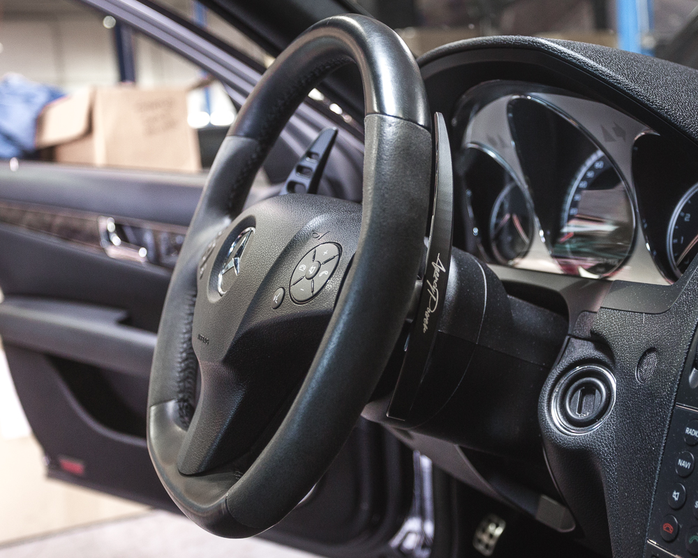 Agency Power Big Billet Paddle Shifter Add Ons Black Mercedes Benz