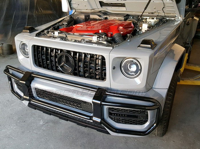 2019+ Mercedes Benz G-Wagen W463A Front Bumper Cover Kit for G550 (When OEM  Brush Guard/Bull Bar is removed) Brush Guard Delete Kit