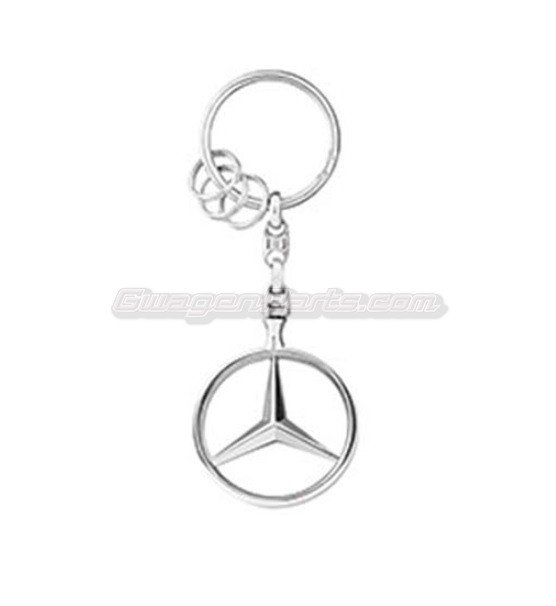 Mercedes-Benz Star Key Ring - Silver 
