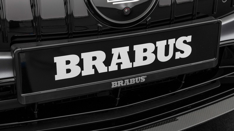 BRABUS License Plate Holder Set for 2023-on Mercedes 4×4 Squared